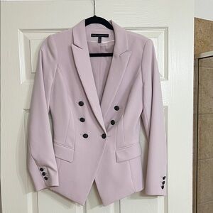 White House Black Market lavender Double-Breasted Blazer